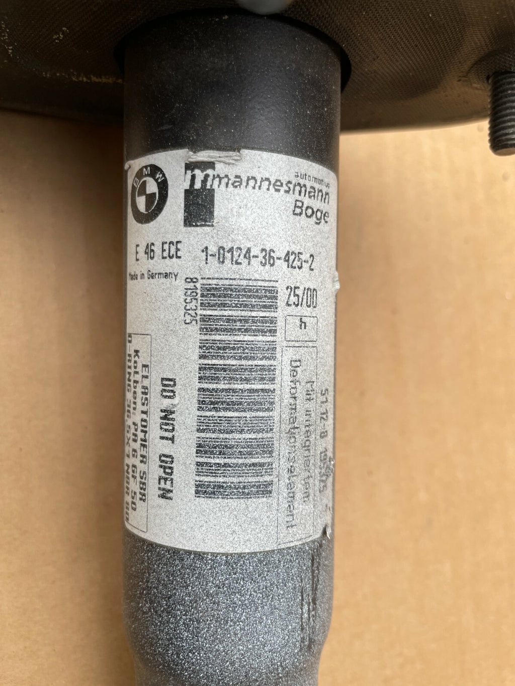 51128195325 - BMW E46 Rear Bumper Shock Absorber Rear Left
