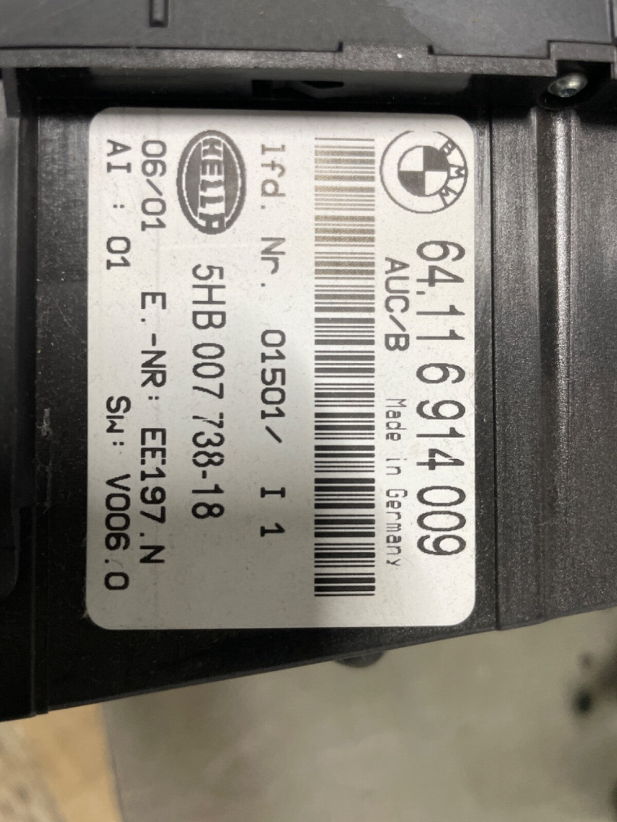 64116914009 - BMW E46 Climate Control A/C Buttons