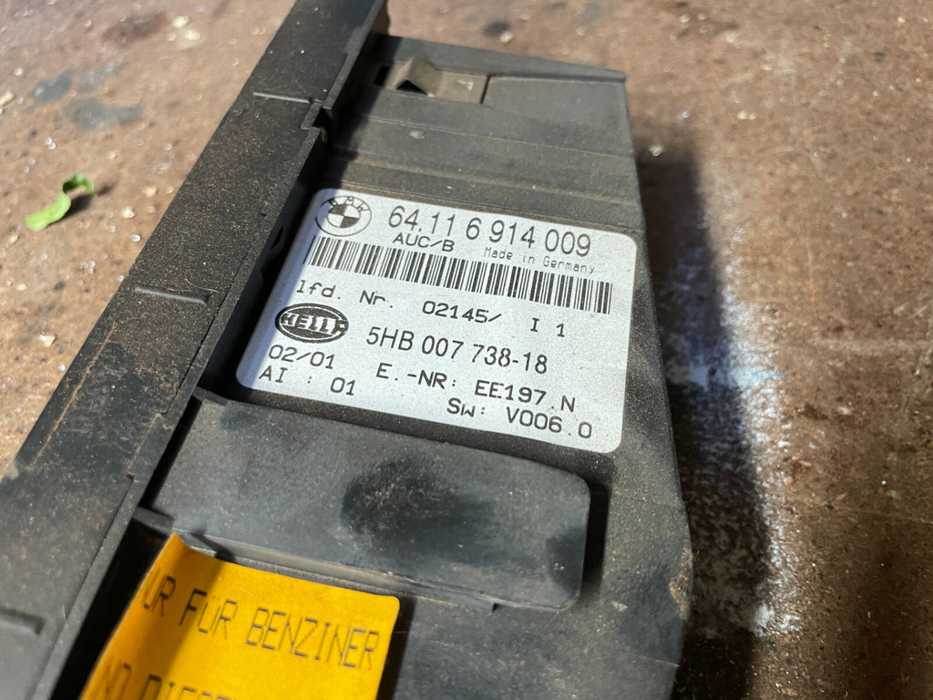 64116914009 - BMW E46 Climate Control A/C Buttons