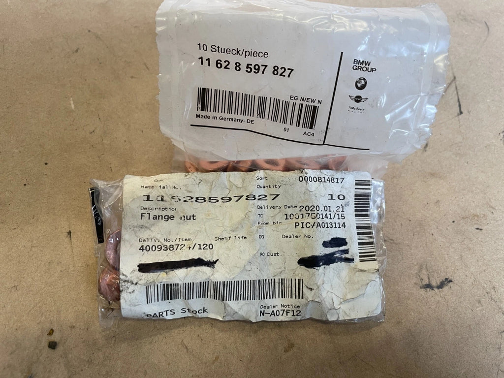 11628597827 - New OEM Genuine BMW Exhaust Manifold Nuts
